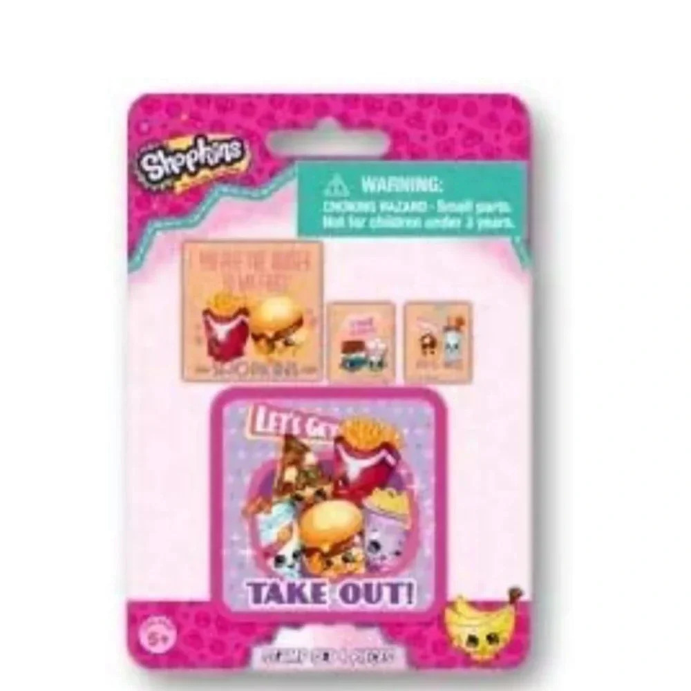 🆕 Shopkins Fast Food Stamp Set - 2pk